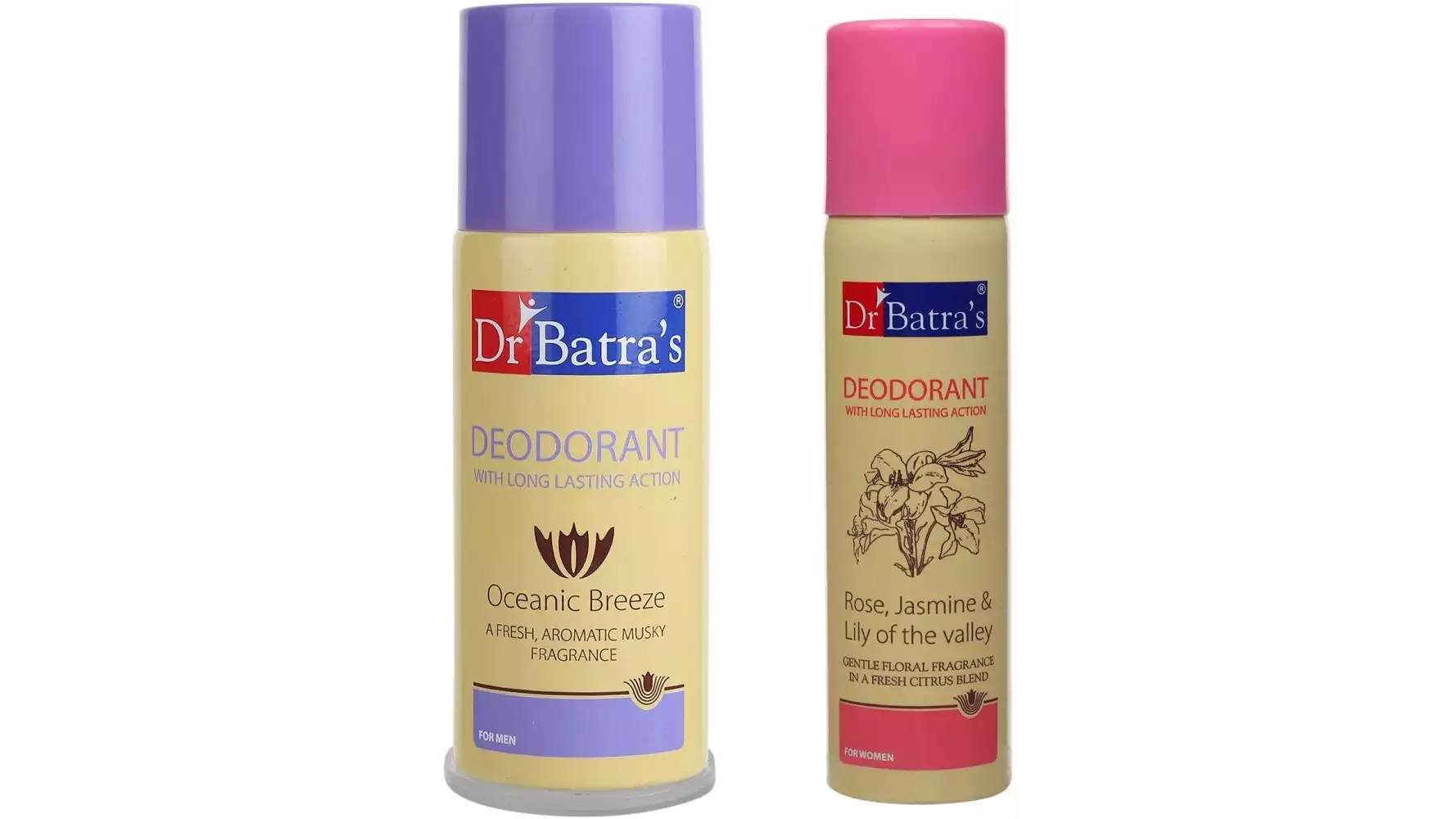 Dr Batras Mens & Womens Deodorant Combo (1Pack)
