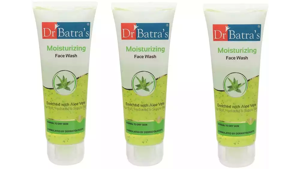 Dr Batras Moisturizing Facewash (100g, Pack of 3)