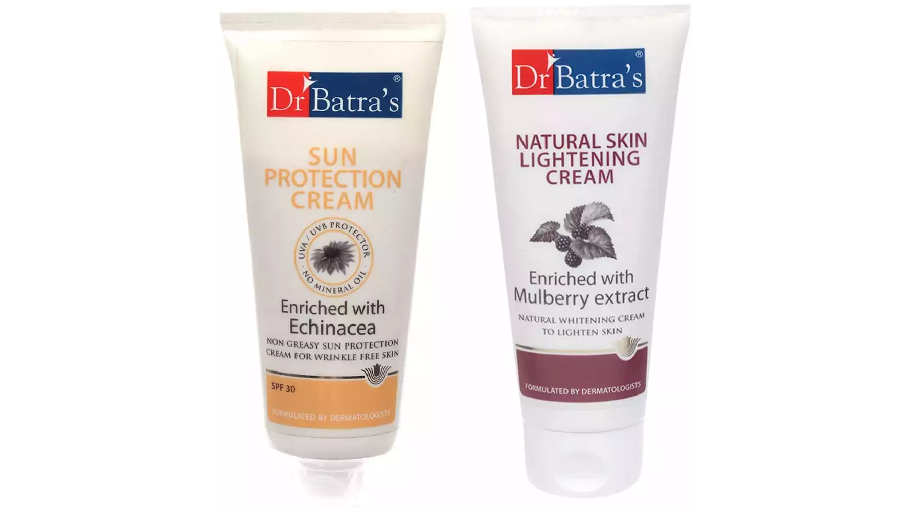 Dr Batras Sun Protection Cream & Natural Skin Lightening Cream Combo (1Pack)