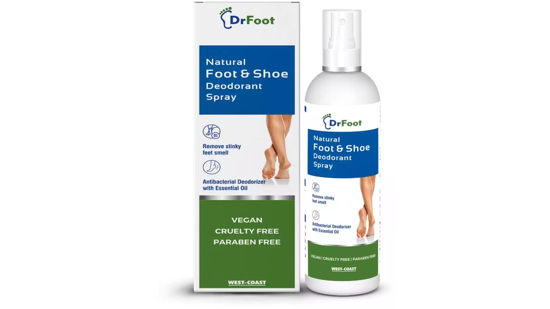 Dr Foot Natural Foot & Shoe Deodorant Spray (100ml)