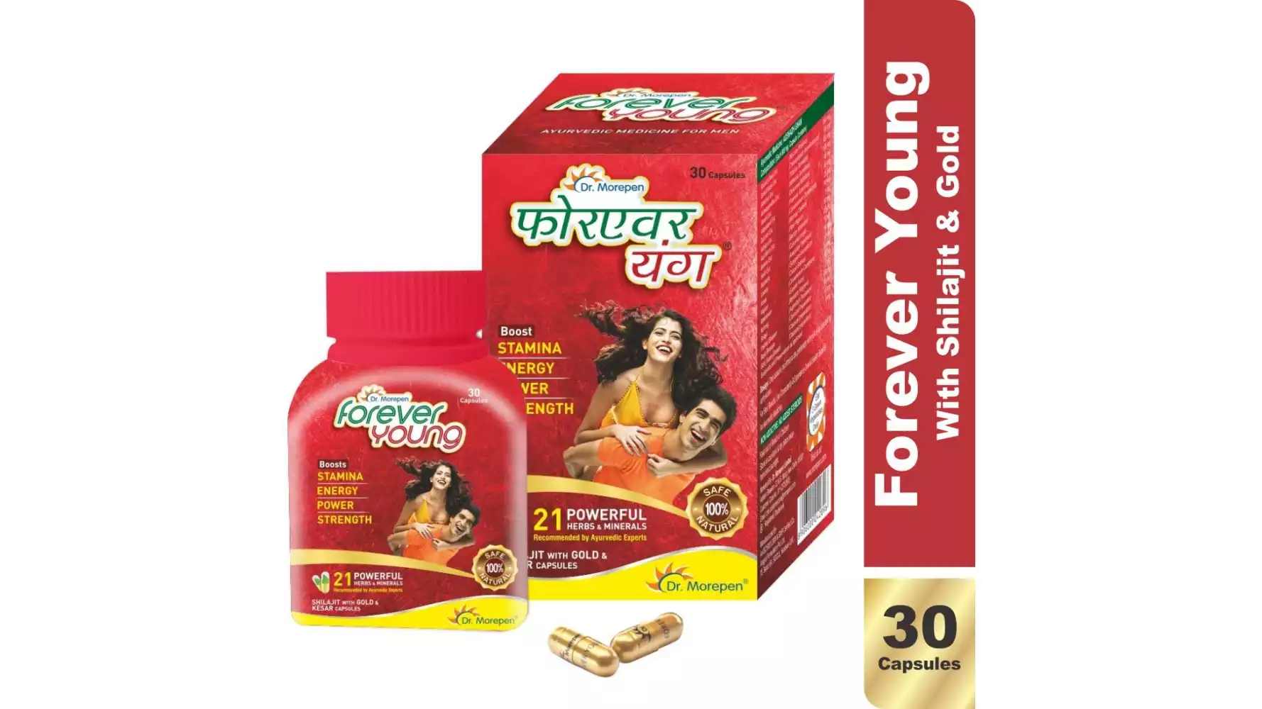 Dr Morepen Forever Young Ayurvedic Energy Revitalizer Capsules (30caps)