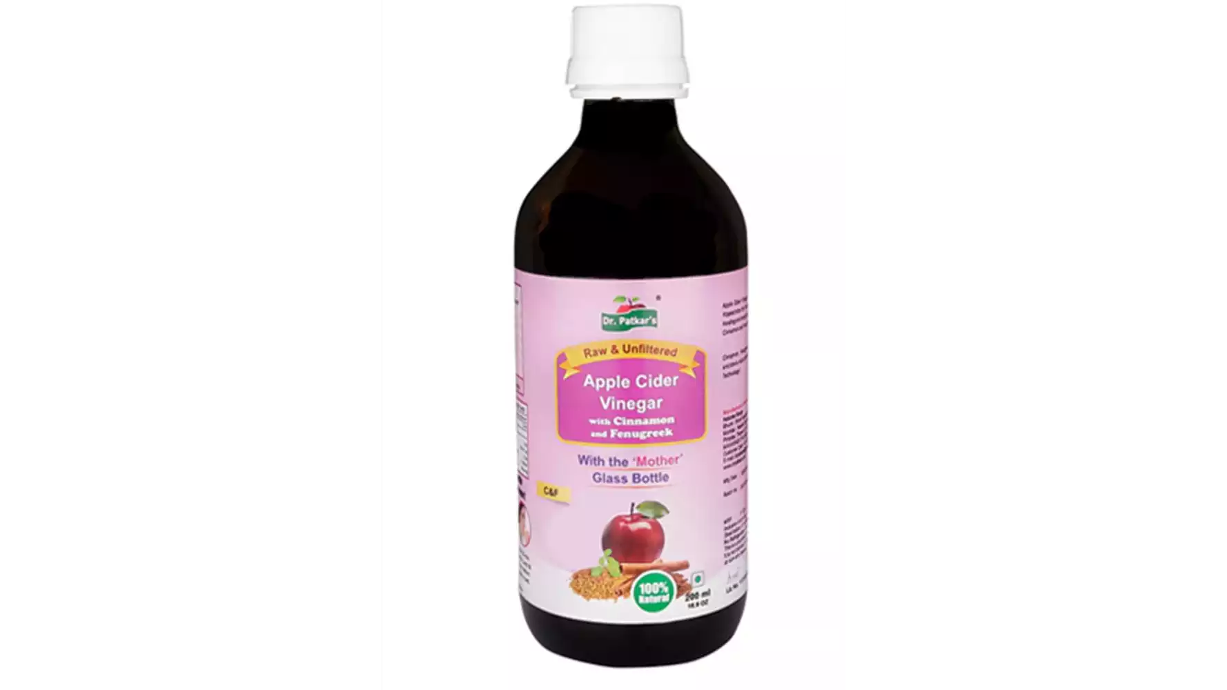 Dr. Patkars Apple Cider Vinegar With Cinnamon And Fenugreek (200ml)