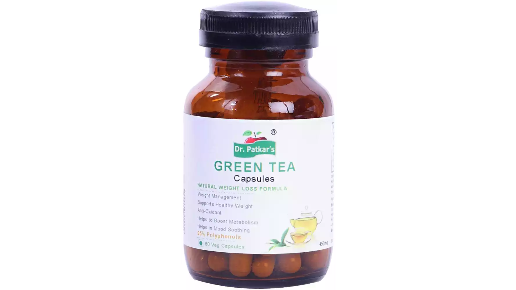 Dr. Patkars Green Tea Veg Capsule (60caps)