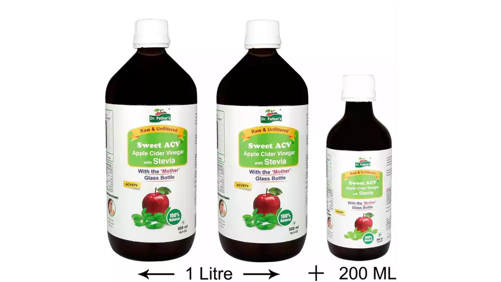 Dr. Patkars Sweet-Stevia Apple Cider Vinegar (1200ml)