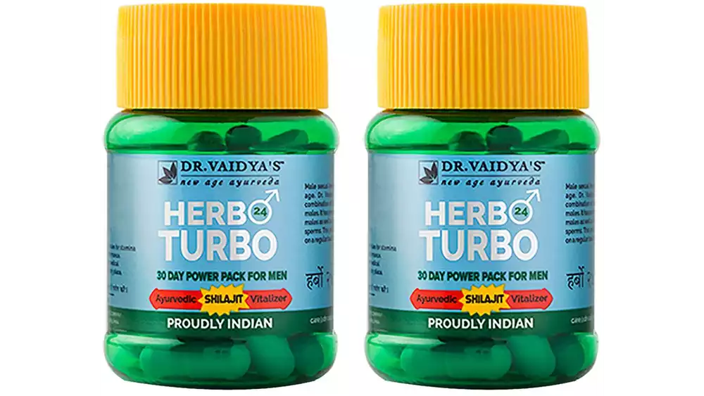 Dr Vaidyas Herbo24Turbo (30caps, Pack of 2)