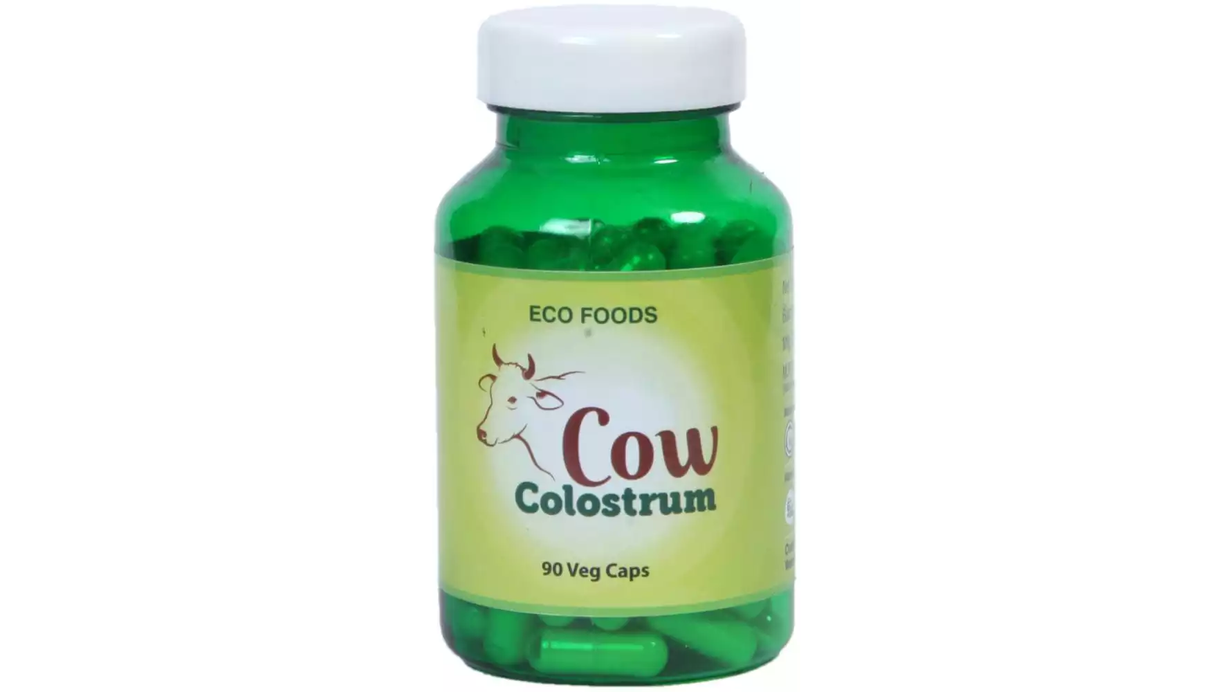 Eco Foods Anjaneya Cow Colostrum Veg 300 Mg Capsules (90caps)