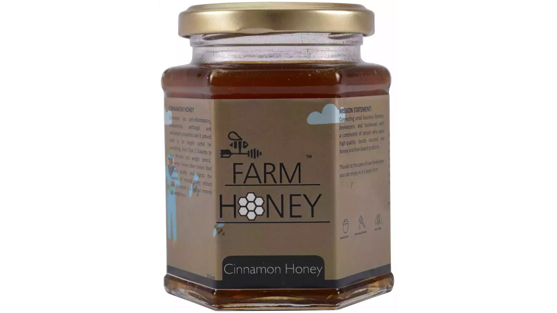 Farm Honey Cinnamon Honey (350g)