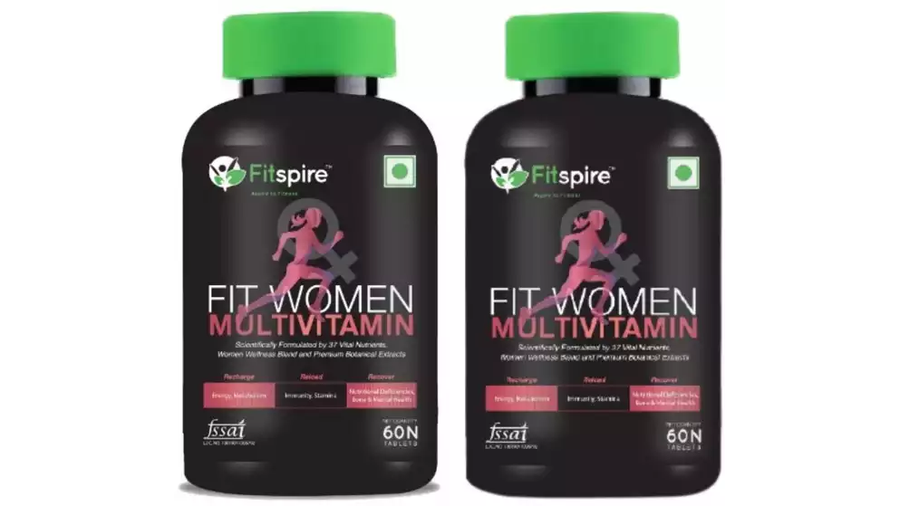Fitspire Fit Women Multi Vitamin Tablet (60tab, Pack of 2)
