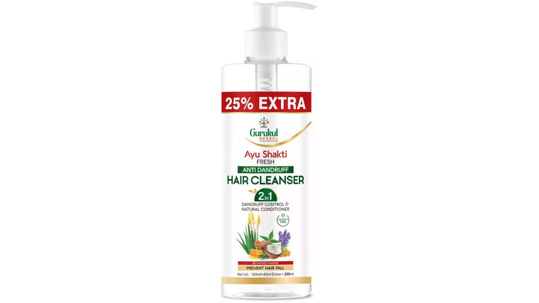 Gurukul Herbal Ayu Shakti Fresh Anti Dandruff Hair Cleanser (200ml)