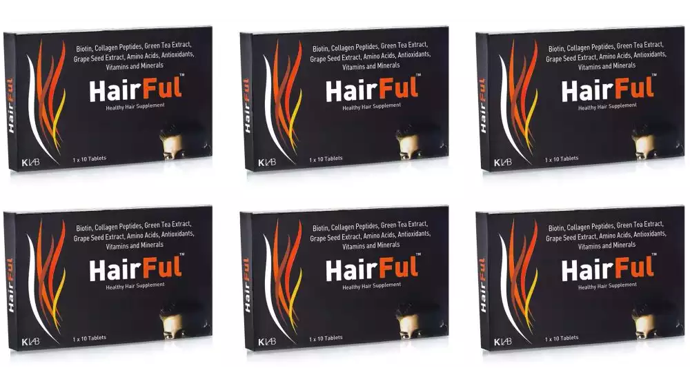Hairful Healthy Hair Supplement Tablets (10tab, Pack of 6)