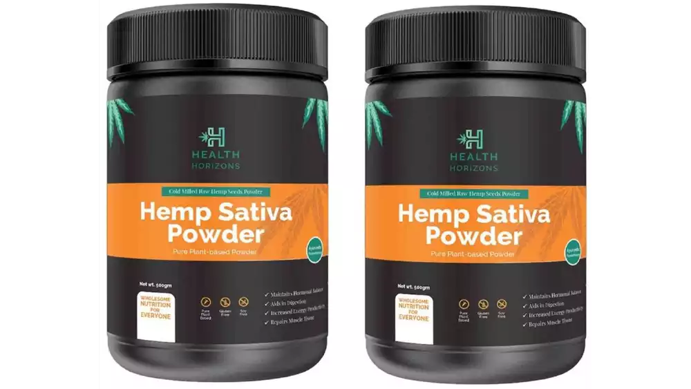 Health Horizons Hemp Sativa Powder (500g, Pack of 2)