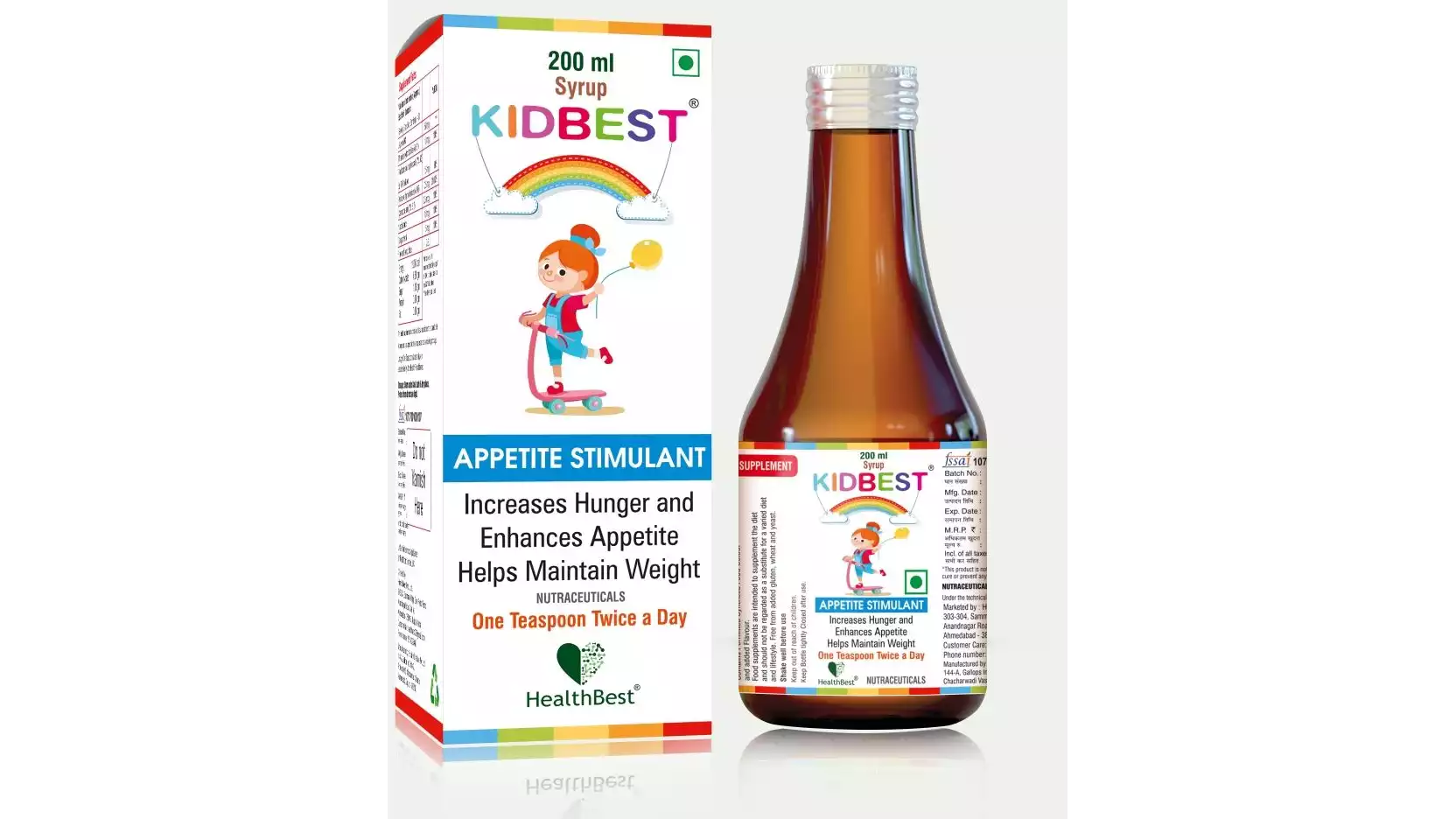HealthBest Kidbest Appetite Stimulant Syrup (200ml)