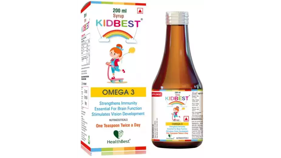 HealthBest Kidbest Omega 3 Syrup (200ml)