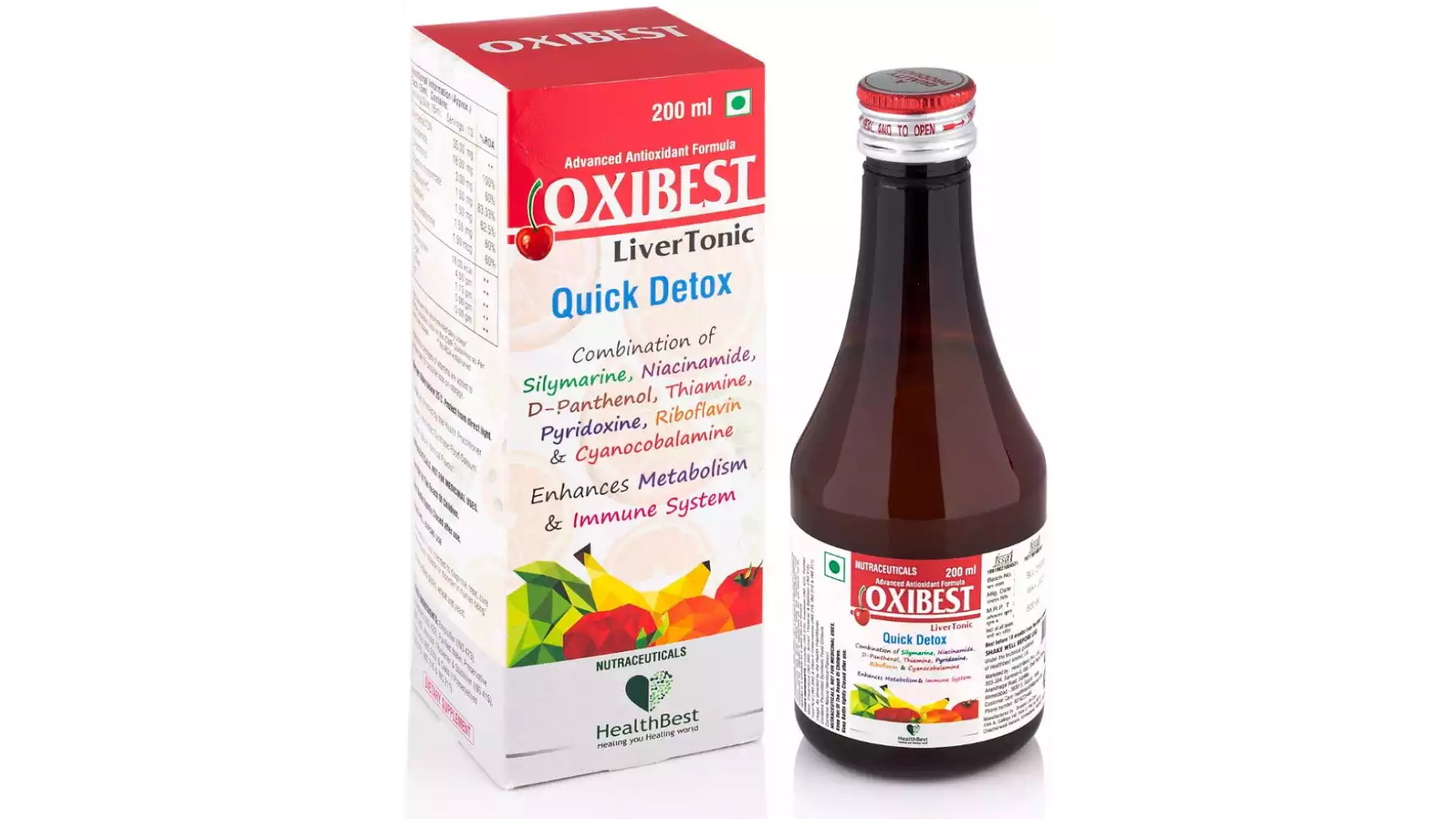 HealthBest Oxibest Liver Tonic Syrup (200ml)