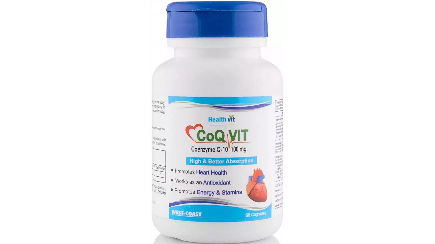 Healthvit Co-Qvit Co-Q 10 Enzyme 100Mg Capsules (60caps)
