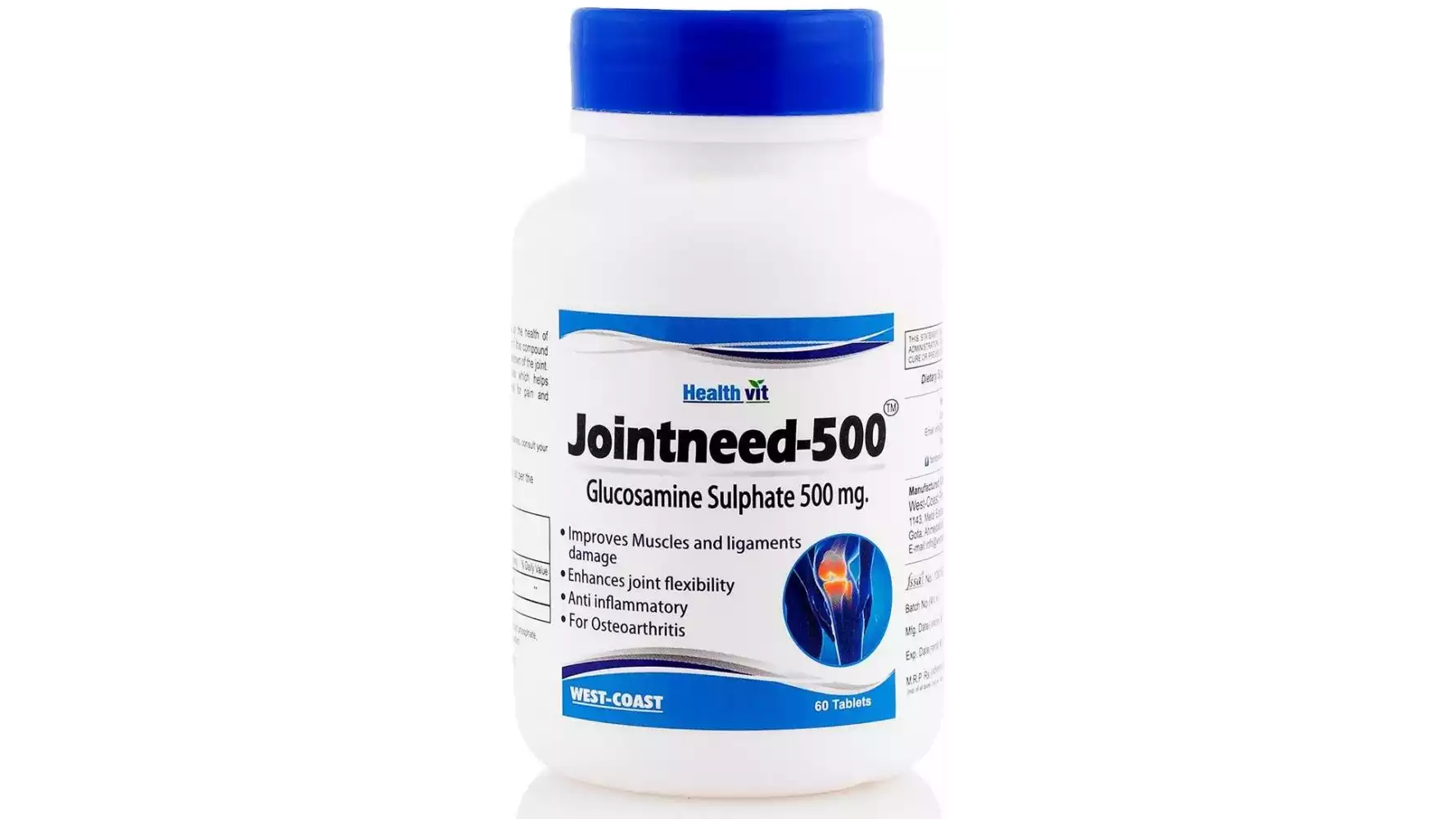 Healthvit Jointneed-500 Glucosamine Sulphate 500Mg (60tab)