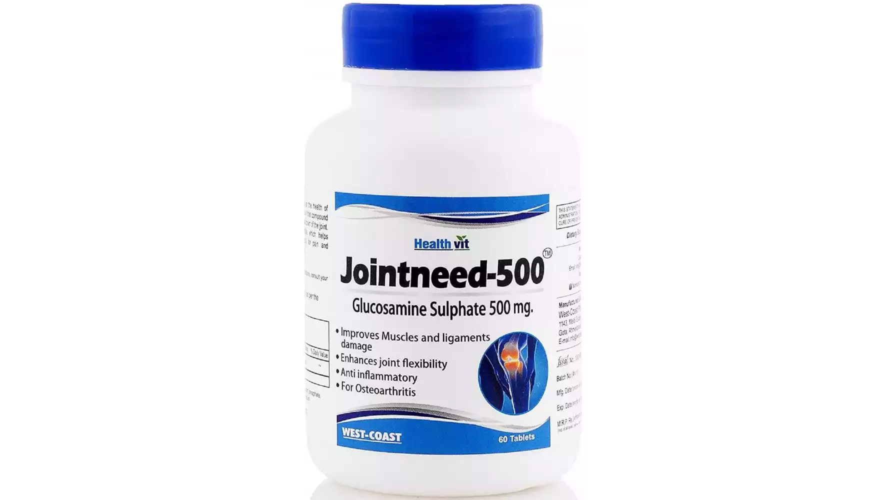 Healthvit Jointneed-500 Glucosamine Sulphate Tablets (60tab)