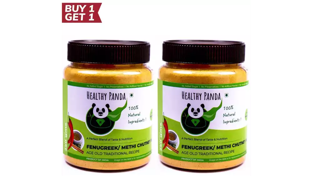 Healthy Panda Fenugreek Chutney Powder (Buy 1 Get 1) (250g, Pack of 2)