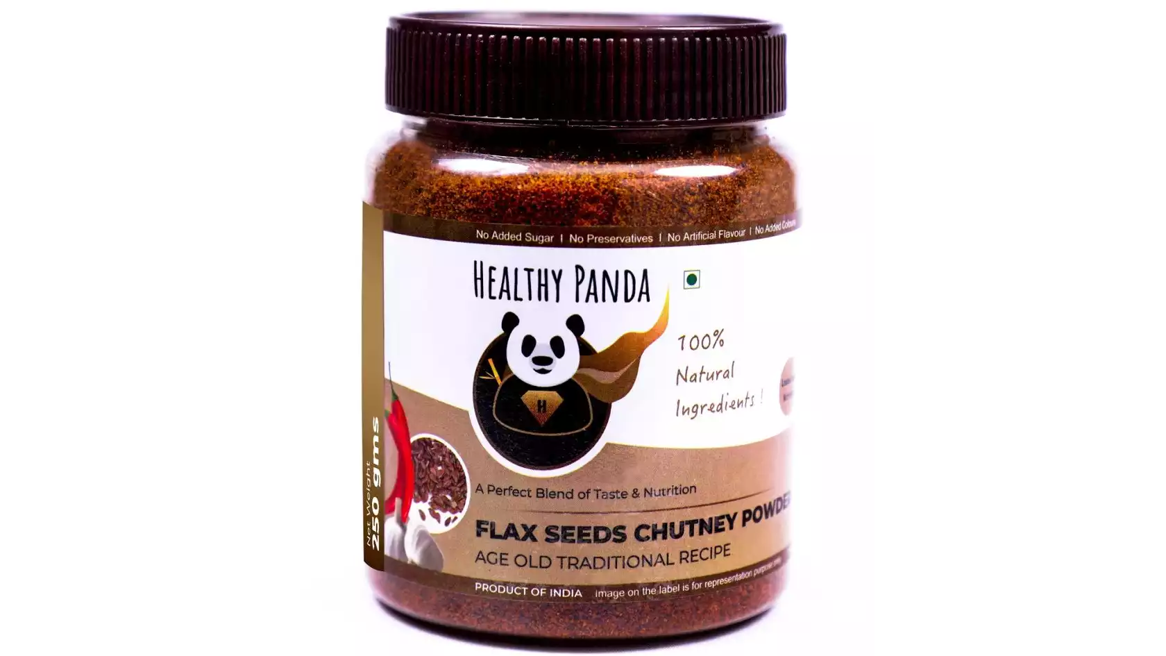 Healthy Panda Flax Seed Chutney Powder (250g)