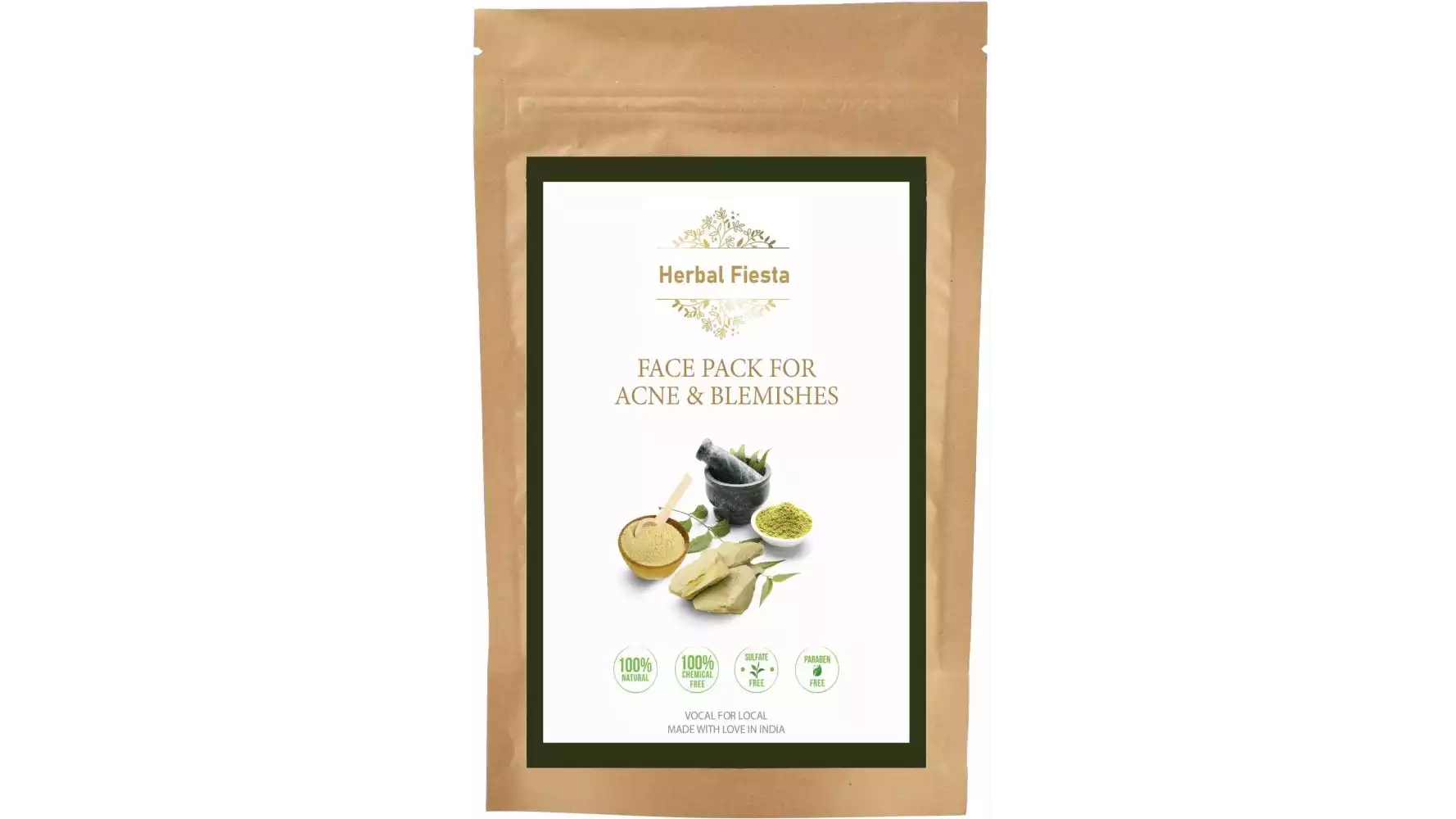 Herbal Fiesta Face Pack For Acne And Blemishes  (200g)