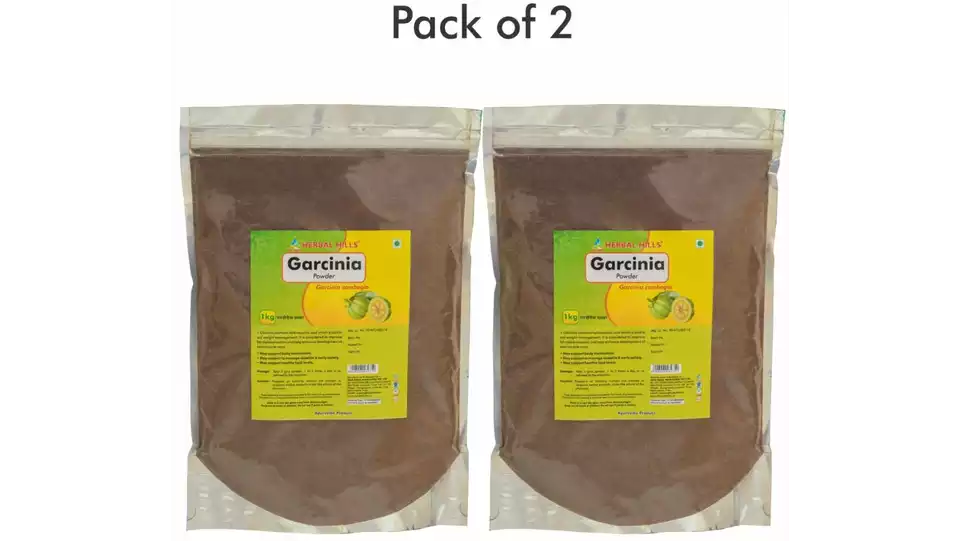 Herbal Hills Garcinia Powder (1kg, Pack of 2)