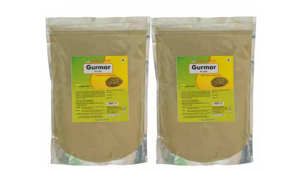 Herbal Hills Gurmar Powder (1kg, Pack of 2)