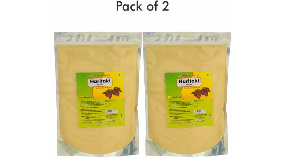 Herbal Hills Haritaki Powder (1kg, Pack of 2)