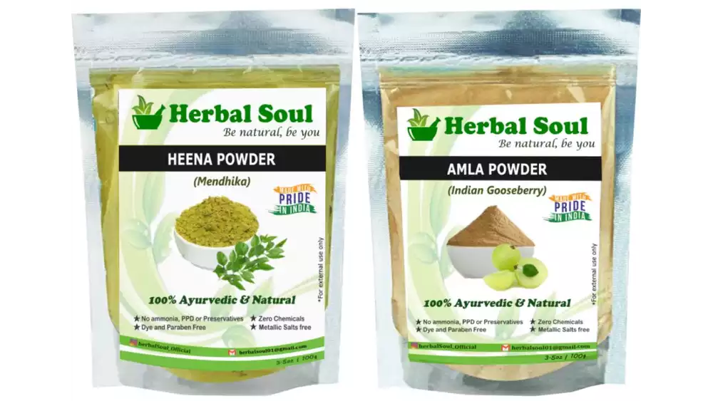 Herbal Soul Amla & Heena Powder Combo (1Pack)