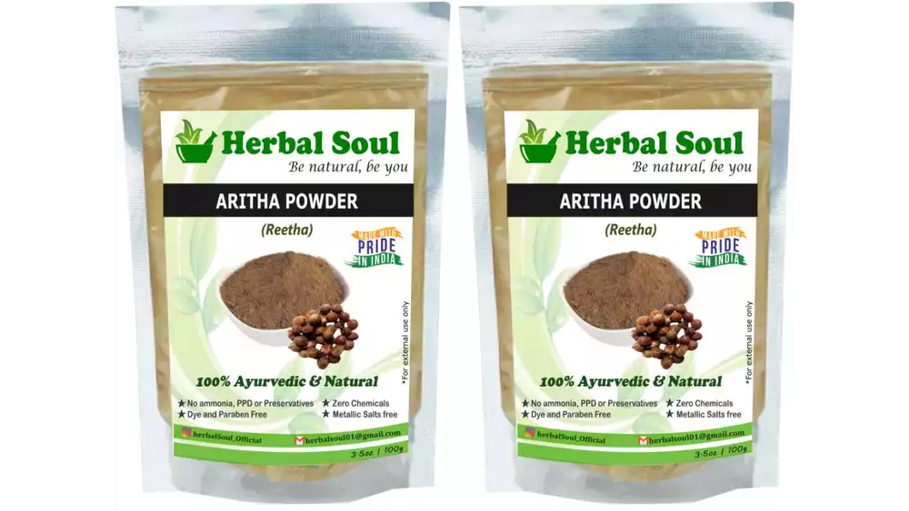 Herbal Soul Aritha Reetha Powder (100g, Pack of 2)