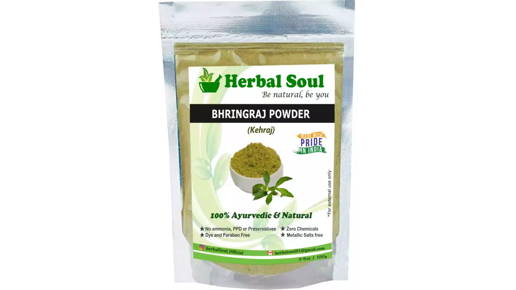 Herbal Soul Bhringraj Powder (100g)