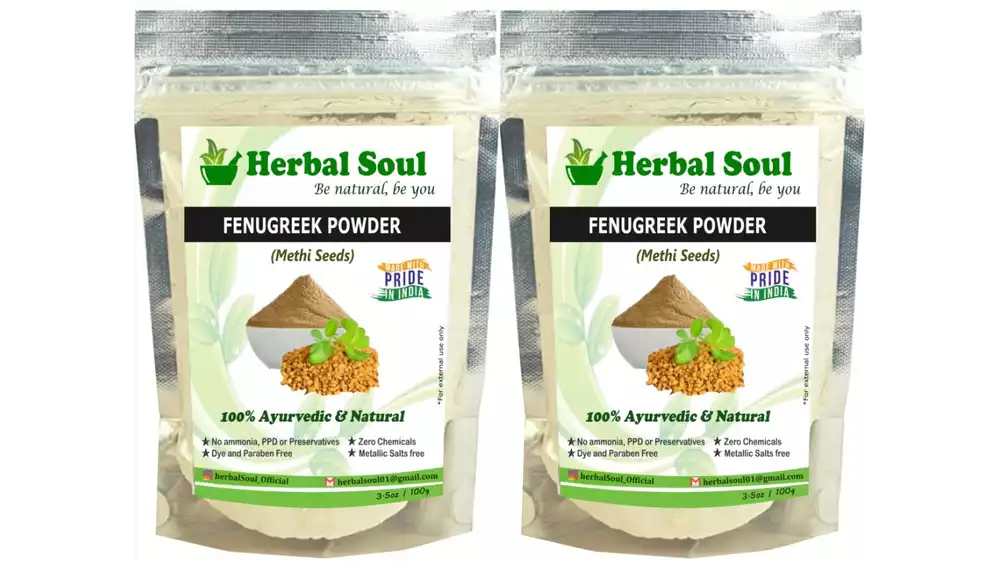 Herbal Soul Fenugreek Methi Seeds Powder (100g, Pack of 2)
