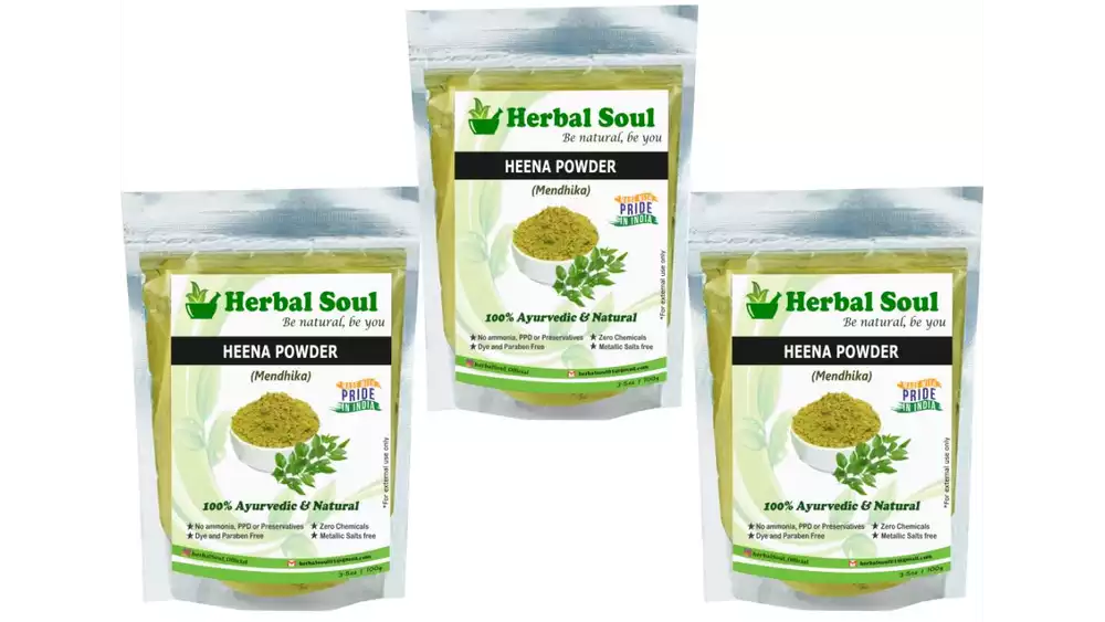 Herbal Soul Heena Mehendi Powder (100g, Pack of 3)