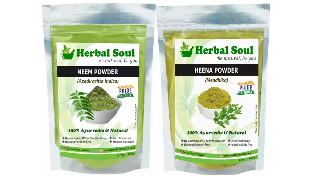 Herbal Soul Heena & Neem Powder Combo (1Pack)