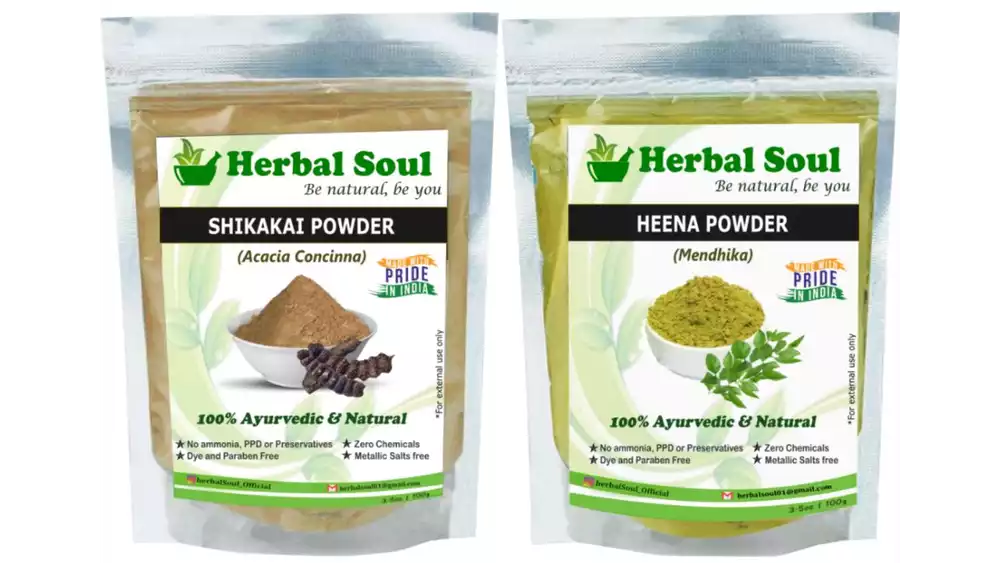 Herbal Soul Heena & Shikakai Powder Combo (1Pack)
