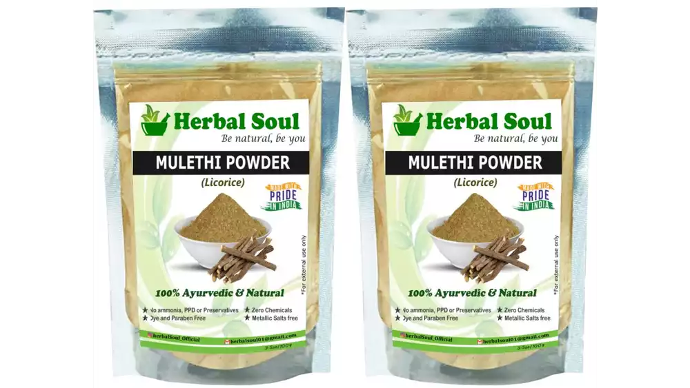 Herbal Soul Mulethi Powder (Licorice) (100g, Pack of 2)