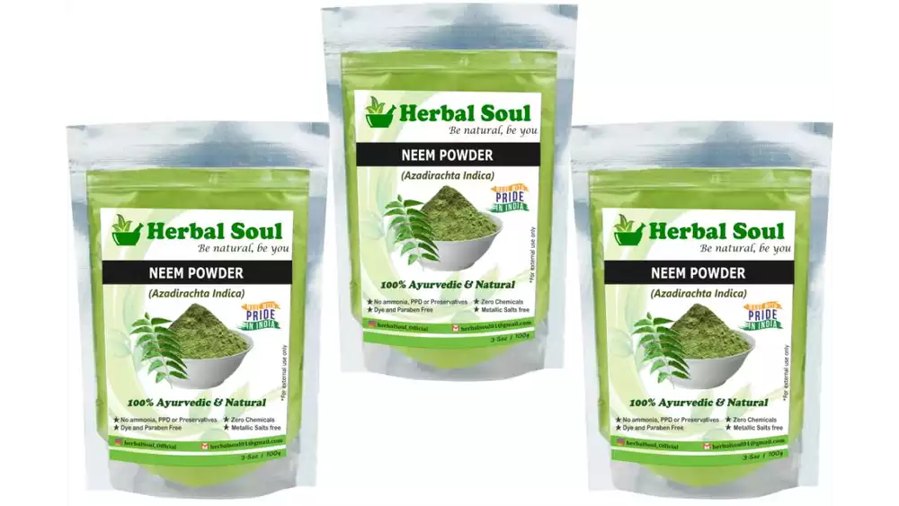 Herbal Soul Neem Powder (100g, Pack of 3)