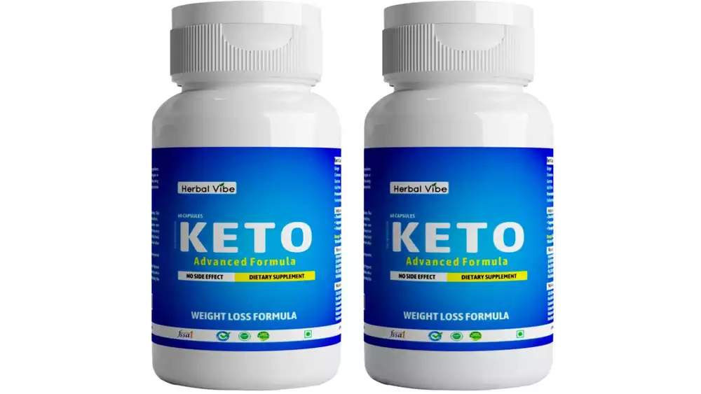 Herbal Vibe Advanced Keto Capsules (60caps, Pack of 2)