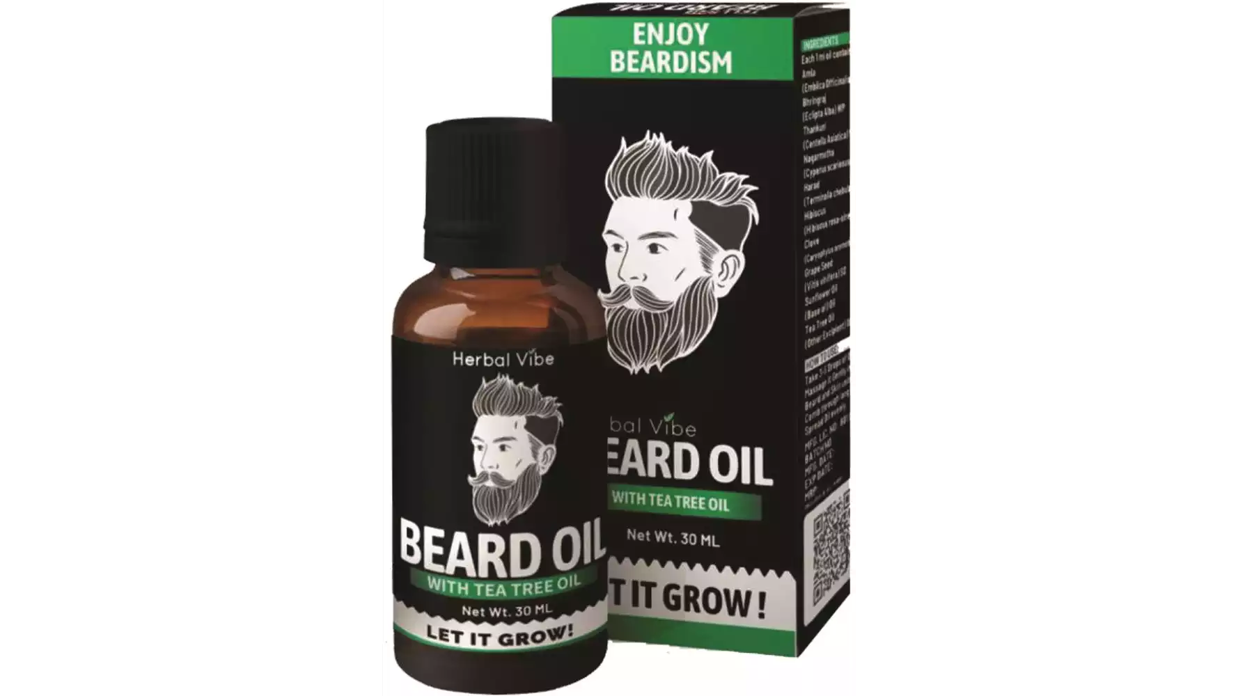 Herbal Vibe Hair Growth Beard Oil (30ml)