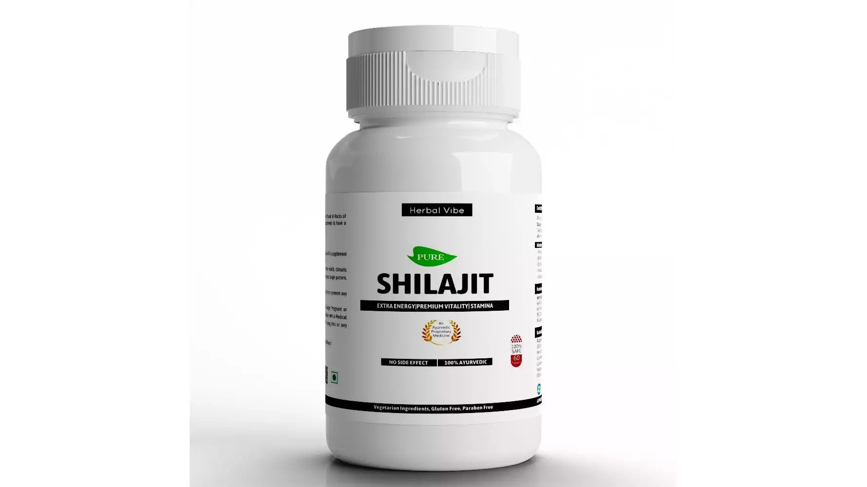 Herbal Vibe Pure Shilajit Capsules (60caps)