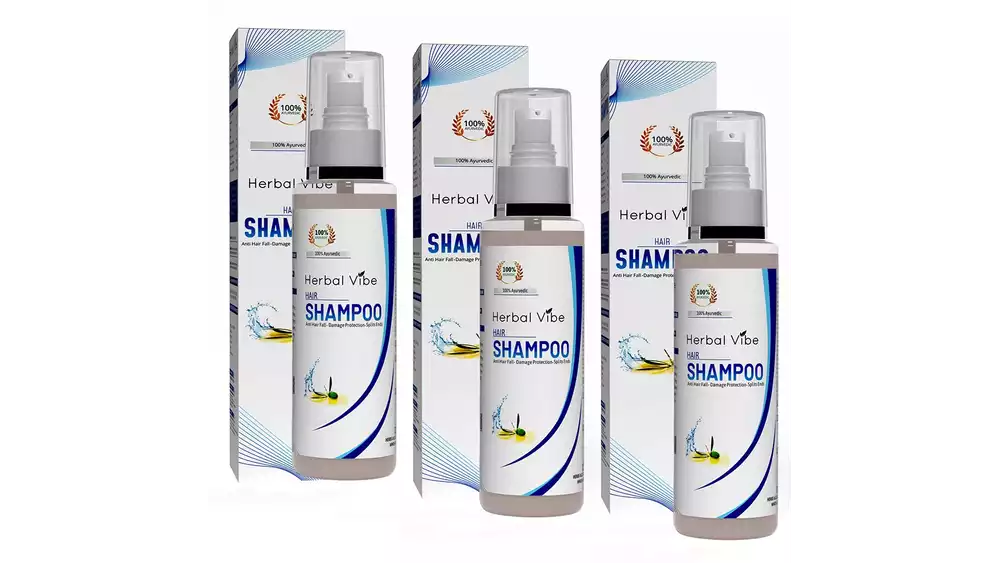 Herbal Vibe Shampoo Hair Anti Hair Fall Shampoo (100ml, Pack of 3)