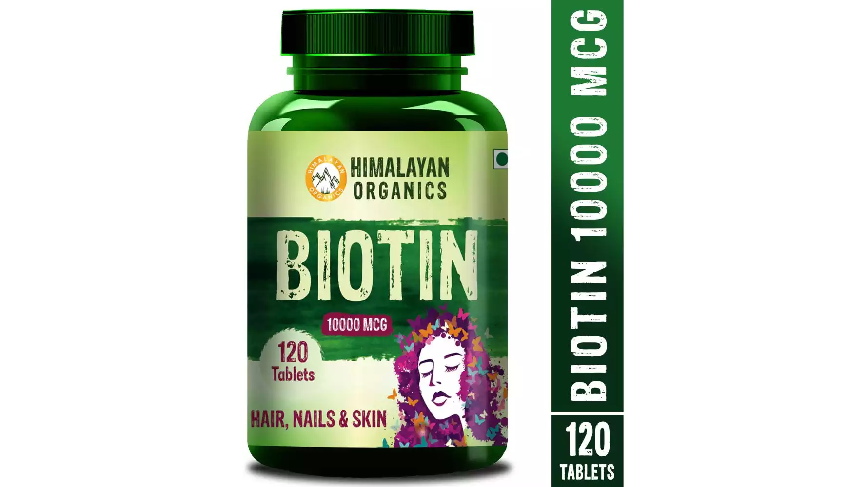 Himalayan Organics Biotin 10000Mcg Tablets (120tab)