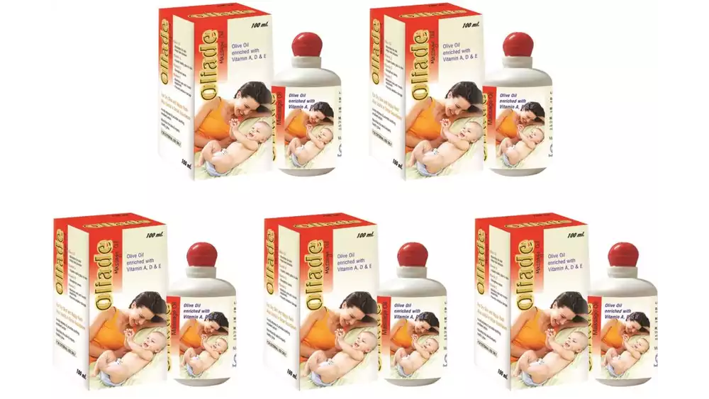 Ind Swift Oliade Massage Oil For Baby (100ml, Pack of 5)