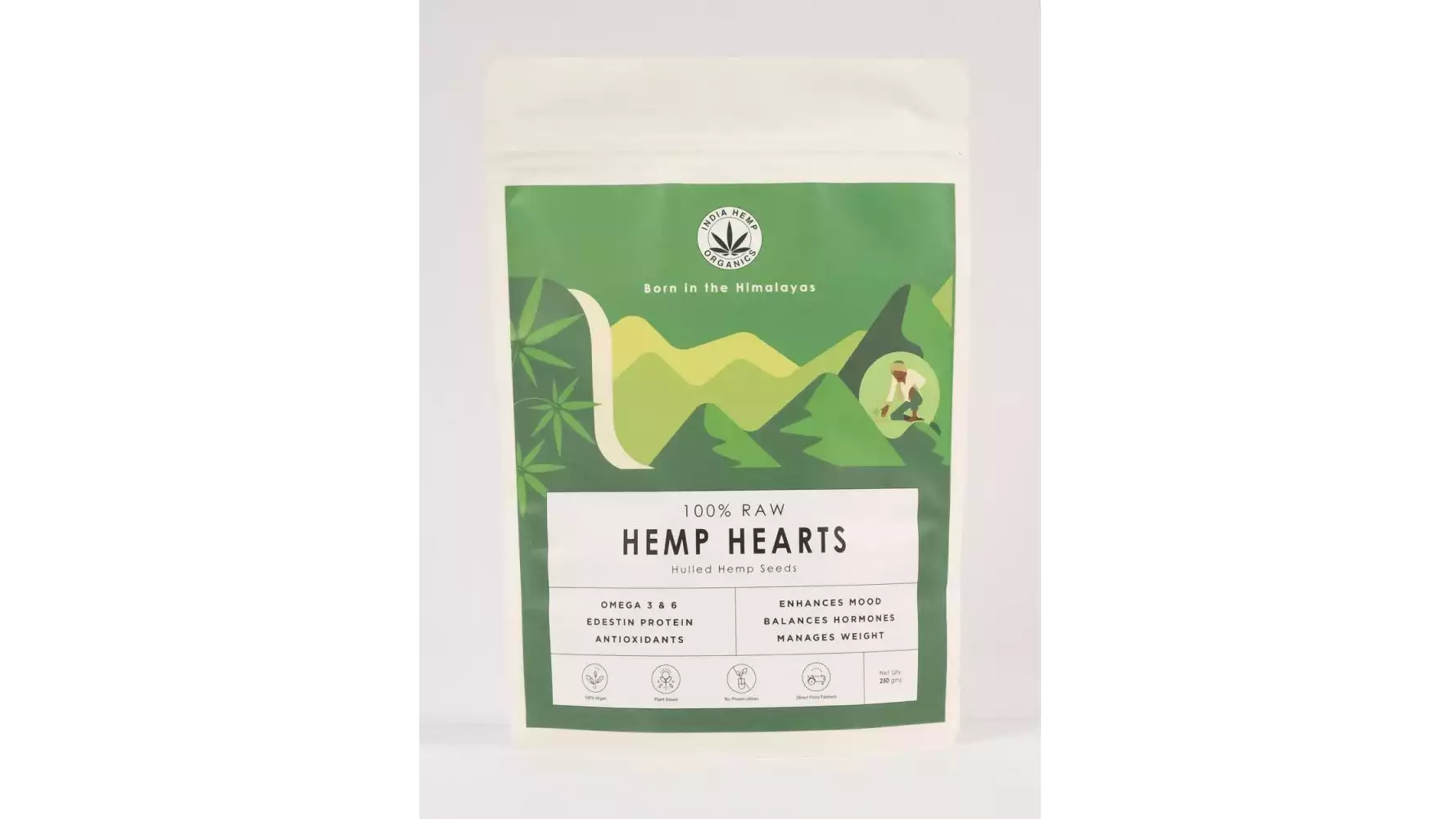 India Hemp Organics Hemp Hearts (250g)