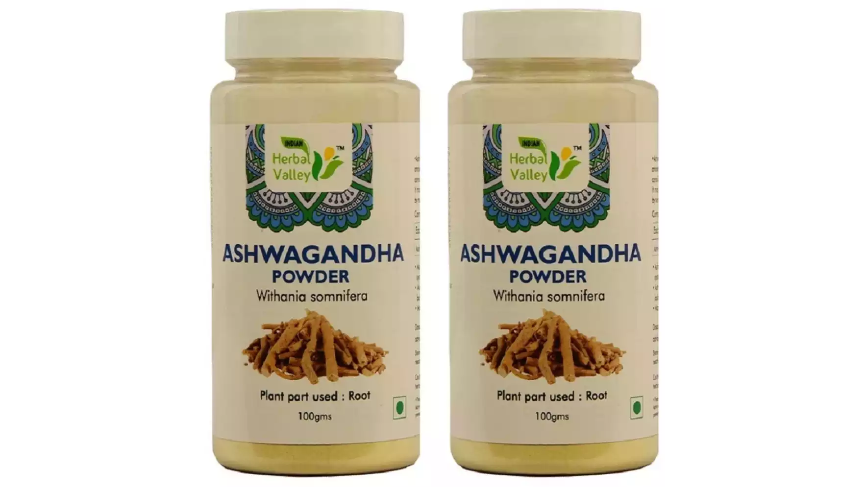 Indian Herbal Valley Ashwagandha Powder (100g, Pack of 2)