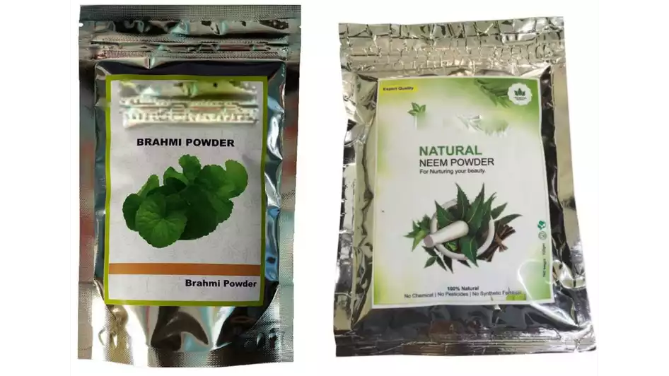 Indirang Brahmi Powder(100G) & Neem Powder(100G) Combo Pack (1Pack)