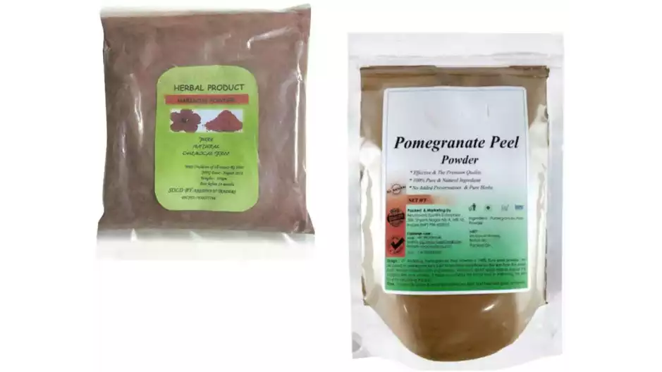 Indirang Hibiscus Powder(100G) & Pomegranate Powder(100G) Combo Pack (1Pack)