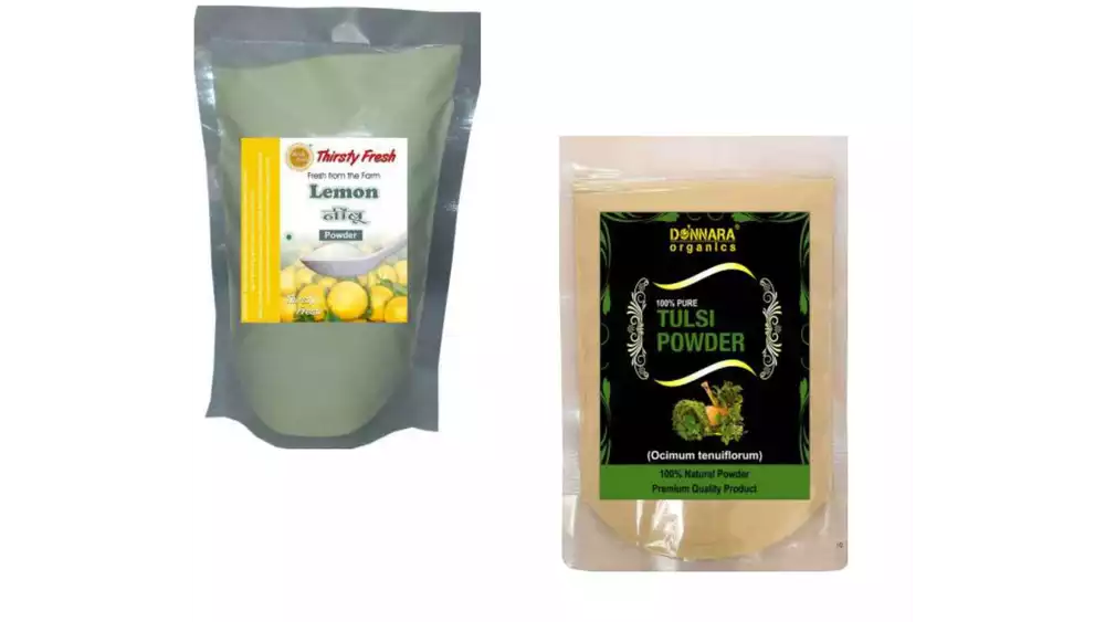 Indirang Lemon(100G) & Tulsi Powder(100G) Combo Pack (1Pack)