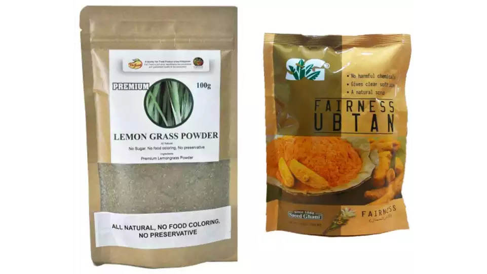 Indirang Lemongrass Powder(100G) & Fairness Powder(100G) Combo Pack (1Pack)