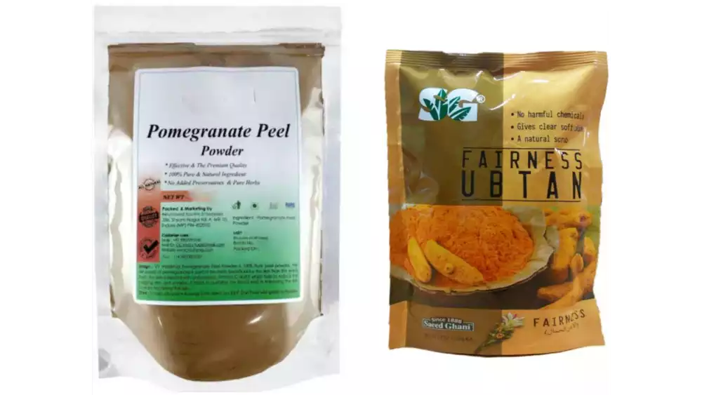 Indirang Pomegranate Powder(100G) & Fairness Powder(100G) Combo Pack (1Pack)