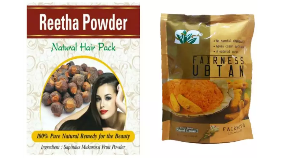 Indirang Reetha Powder(100G) & Fairness Powder(100G) Combo Pack (1Pack)